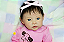 Bebê Reborn Menina Raven 49 Cm Olhos Abertos Bebê Recém Nascida Linda E Perfeita Com Acessórios - Imagem 3