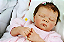 Bebê Reborn Menina Rose 47 Cm Olhos Fechados Parece Um Bebê De Verdade Bebê Realista Dormindo - Imagem 2