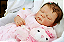 Bebê Reborn Menina Rose 47 Cm Olhos Fechados Parece Um Bebê De Verdade Bebê Realista Dormindo - Imagem 1