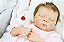 Bebê Reborn Menina Rose 47 Cm Olhos Fechados Parace Um Bebê De Verdade Bebê Realista Dormindo - Imagem 1
