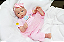 Bebê Reborn Menina Luca 47 Cm Olhos Abertos Linda E Perfeita Com Detalhes Reais De Bebê De Verdade - Imagem 1