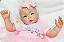 Bebê Reborn Menina Luca 47 Cm Olhos Abertos Linda E Perfeita Com Detalhes Reais De Bebê De Verdade - Imagem 3