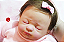 Bebê Reborn Menina Lucy 51 Cm Olhos Fechados Dormindo Bebê Realista Parece Um Bebê De Verdade - Imagem 1