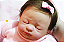 Bebê Reborn Menina Lucy 51 Cm Olhos Fechados Dormindo Bebê Realista Parece Um Bebê De Verdade - Imagem 1