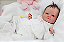 Bebê Reborn Menina Mary 51 Cm Olhos Abertos Com Enxoval E Acessórios Linda Bebê Com Detalhes Reais - Imagem 3