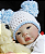 Bebê Reborn Menino Shyann 43 Cm Olhos Abertos Muito Fofo E Realista Acompanha Lindo Enxoval E Chupeta - Imagem 1