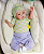 Bebê Reborn Menina Shyann 43 Cm Olhos Abertos Muito Fofa E Realista Acompanha Lindo Enxoval E Chupeta - Imagem 1