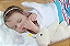 Bebê Reborn Menina Loulou 35 Cm Olhos Fechados Silicone Sólido Pode Dar Banho Parece De Verdade - Imagem 4