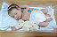 Bebê Reborn Menina Loulou 35 Cm Olhos Fechados Silicone Sólido Pode Dar Banho Parece De Verdade - Imagem 2