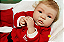 Bebê Reborn Menina Shyann 43 Cm Olhos Abertos Bebê Loirinha Realista Muito Fofa Promoção De Natal - Imagem 4