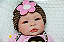 Bebê Reborn Menina Shyann 43 Cm Olhos Abertos Recém Nascida Com Enxoval Completo Super Promoção - Imagem 3