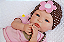 Bebê Reborn Menina Shyann 43 Cm Olhos Abertos Recém Nascida Com Enxoval Completo Super Promoção - Imagem 1