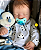 Bebê Reborn Menino Levi 49 Cm Olhos Fechados Silicone Sólido Bebê Reborn Super Realista Com Chupeta - Imagem 1