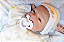 Bebê Reborn Menina Michelle 45 Cm Olhos Abertos Parece De Verdade Acompanha Enxoval E Acessórios - Imagem 2