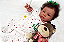 Boneca Bebê Reborn Menina Shyann 43 Cm Olhos Abertos Bebê Negra Com Chupeta Promoção De Natal - Imagem 4