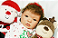 Boneca Bebê Reborn Menina Shyann 43 Cm Olhos Abertos Com Lindo Enxoval E Chupeta Promoção De Natal - Imagem 1