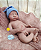 Bebê Reborn Menino Levi 49 Cm Olhos Fechados Silicone Sólido Com Detalhes Reais Acompanha Enxoval - Imagem 4