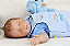 Bebê Reborn Menino Kyle 55 Cm Olhos Fechados Lindíssimo Parece Um Bebê De Verdade Acompanha Enxoval - Imagem 4