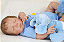 Bebê Reborn Menino Kyle 55 Cm Olhos Fechados Lindíssimo Parece Um Bebê De Verdade Acompanha Enxoval - Imagem 3