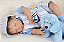 Bebê Reborn Menino Kyle 55 Cm Olhos Fechados Lindíssimo Parece Um Bebê De Verdade Acompanha Enxoval - Imagem 2