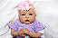 Boneca Bebê Reborn Menina Shyann 43 Cm Olhos Abertos Acompanha Enxoval E Chupeta Oferta - Imagem 2
