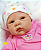 Bebê Reborn Menina Saskia Bochechuda 52 Cm Olhos Abertos Linda Princesa Parece De Verdade - Imagem 4