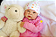 Bebê Reborn Menina Saskia Bochechuda 52 Cm Olhos Abertos Linda Princesa Parece De Verdade - Imagem 1