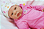 Bebê Reborn Menina Saskia Bochechuda 52 Cm Olhos Abertos Linda Princesa Parece De Verdade - Imagem 3