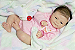 Bebê Reborn Menina Coco Malu 48 Cm Olhos Abertos Princesa Linda E Realista Acompanha Acessórios - Imagem 2