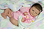 Bebê Reborn Menina Coco Malu 48 Cm Olhos Abertos Princesa Linda E Realista Acompanha Acessórios - Imagem 4