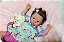 Boneca Bebê Reborn Menina Eleanor 50 Cm Olhos Abertos Bebê Quase Real Com Enxoval E Acessórios - Imagem 2