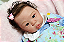 Boneca Bebê Reborn Menina Eleanor 50 Cm Olhos Abertos Bebê Quase Real Com Enxoval E Acessórios - Imagem 4