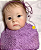 Boneca Bebê Reborn Menina Tink 44 Cm Olhos Abertos Bebê Recém Nascida Silicone Sólido Com Enxoval - Imagem 3