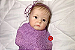 Boneca Bebê Reborn Menina Tink 44 Cm Olhos Abertos Bebê Recém Nascida Silicone Sólido Com Enxoval - Imagem 1