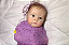 Boneca Bebê Reborn Menina Tink 44 Cm Olhos Abertos Bebê Recém Nascida Silicone Sólido Com Enxoval - Imagem 1