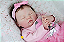 Boneca Bebê Reborn Menina Sugar 51 Cm Olhos Fechados Bebê Artesanal Sofisticada Com Enxoval - Imagem 4