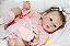 Bebê Reborn Menina Kylin 51 Cm Olhos Abertos Bebê Realista Encantadora Com Enxoval Completo - Imagem 1