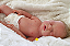 Bebê Reborn Menino Charlotte 46 Cm Olhos Fechados Silicone Sólido Molinho Bebê Super Realista - Imagem 3