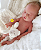 Bebê Reborn Menino Charlotte 46 Cm Olhos Fechados Silicone Sólido Molinho Bebê Super Realista - Imagem 2