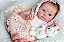 Boneca Bebê Reborn Menina Tink 44 Cm Olhos Abertos Silicone Sólido Princesinha Encantadora Realista - Imagem 2