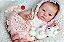 Boneca Bebê Reborn Menina Tink 44 Cm Olhos Abertos Silicone Sólido Princesinha Encantadora Realista - Imagem 2