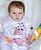 Boneca Bebê Reborn Menina Honey 51 Cm Olhos Abertos Princesinha Super Realista Com Lindo Enxoval - Imagem 3