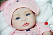 Bebê Reborn Menina Shyann 43 Cm Olhos Abertos Muito Linda Parece Um Bebê De Verdade Super Promoção - Imagem 2