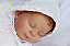 Boneca Bebê Reborn Menina Heather 55 Cm Olhos Fechados Um Verdadeiro Presente Com Enxoval - Imagem 4