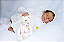 Boneca Bebê Reborn Menina Heather 55 Cm Olhos Fechados Um Verdadeiro Presente Com Enxoval - Imagem 3