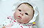 Bebê Reborn Menina Paris 53 Cm Olhos Abertos Bebê Gordinha Linda Recém Nascida Com Enxoval E Chupeta - Imagem 2