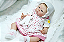 Bebê Reborn Menina Paris 53 Cm Olhos Abertos Bebê Gordinha Linda Recém Nascida Com Enxoval E Chupeta - Imagem 4