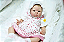 Bebê Reborn Menina Paris 53 Cm Olhos Abertos Bebê Gordinha Linda Recém Nascida Com Enxoval E Chupeta - Imagem 3