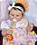 Bebê Reborn Menina Greta 50 Cm Olhos Abertos Lindíssima Bebê De Luxo Realista Com Chupeta E Enxoval - Imagem 1