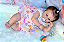 Bebê Reborn Menina Greta 50 Cm Olhos Abertos Lindíssima Bebê De Luxo Realista Com Chupeta E Enxoval - Imagem 4